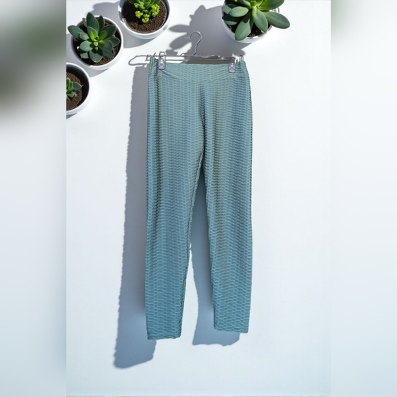 JGS1996 Butt Lifting Leggings Tummy Control Green Size XL (EUC) - Picture 7 of 12